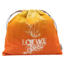 LOEWE Parauzui Visa Collaboration Purse Pouch Canvas Orange Auth 203609-13