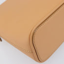 BURBERRY Shoulder Bag Leather Beige Gold Auth 203612A-11