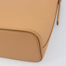 BURBERRY Shoulder Bag Leather Beige Gold Auth 203612A-12