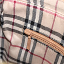 BURBERRY Shoulder Bag Leather Beige Gold Auth 203612A-21