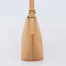 BURBERRY Shoulder Bag Leather Beige Gold Auth 203612A-4