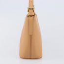BURBERRY Shoulder Bag Leather Beige Gold Auth 203612A-5