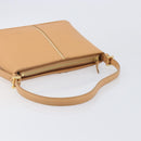 BURBERRY Shoulder Bag Leather Beige Gold Auth 203612A-7