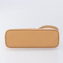 BURBERRY Shoulder Bag Leather Beige Gold Auth 203612A-9