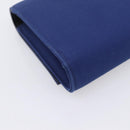 SAINT LAURENT Cassandra Chain Shoulder Bag Canvas Blue Silver Auth 203616M-13