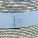 GUCCI Hat Straw L Light Blue Auth 203618M-6
