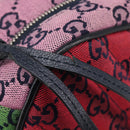 GUCCI GG Canvas GG Marmont Chain Bag Multicolor Silver 447632 Auth 203621-20