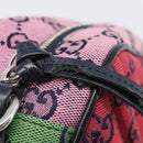 GUCCI GG Canvas GG Marmont Chain Bag Multicolor Silver 447632 Auth 203621-10