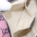 GUCCI GG Canvas GG Marmont Chain Bag Multicolor Silver 447632 Auth 203621-25