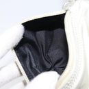 CELINE Pouch Leather Silver Gold Auth 203624A-19