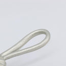 CELINE Pouch Leather Silver Gold Auth 203624A-8