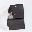 GUCCI GG Canvas Guccissima Key Case Leather Dark Brown Silver 138093 Auth 203625-13