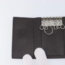 GUCCI GG Canvas Guccissima Key Case Leather Dark Brown Silver 138093 Auth 203625-15