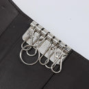 GUCCI GG Canvas Guccissima Key Case Leather Dark Brown Silver 138093 Auth 203625-18