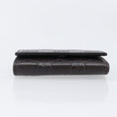 GUCCI GG Canvas Guccissima Key Case Leather Dark Brown Silver 138093 Auth 203625-7