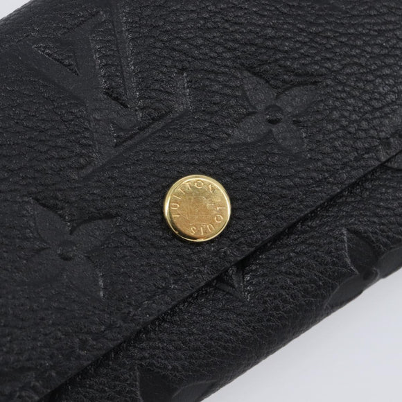 LOUIS VUITTON Empreinte Multicles 6 Key Case Black M64421 LV Auth 203628