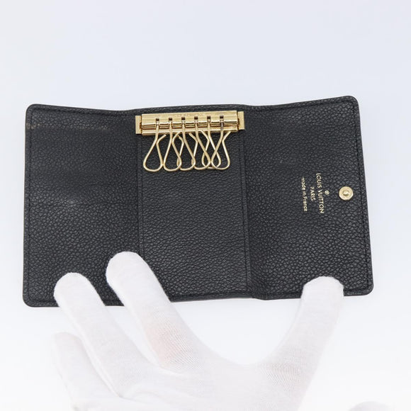 LOUIS VUITTON Empreinte Multicles 6 Key Case Black M64421 LV Auth 203628