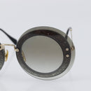 Miu Miu Sunglasses Plastic Gold Tone Auth 203629-7