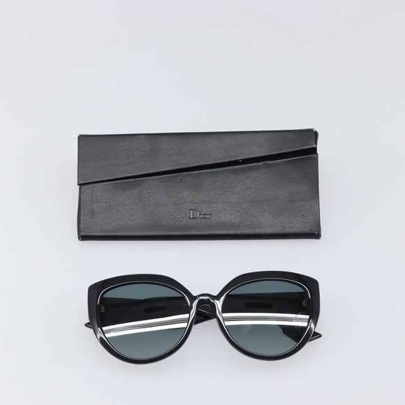 Christian Dior Sunglasses Plastic Black Gold Auth 203630M