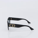 Christian Dior Sunglasses Plastic Black Gold Auth 203630M-3