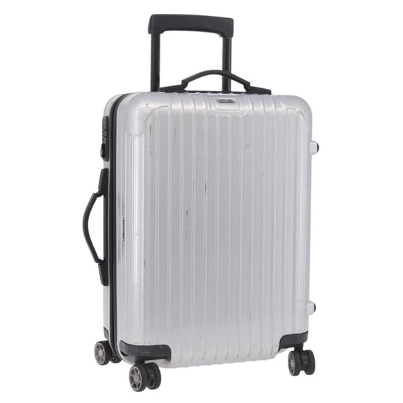 RIMOWA Carry Case Polycarbonate Plastic Silver Auth 203631A