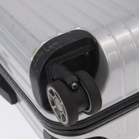 RIMOWA Carry Case Polycarbonate Plastic Silver Auth 203631A