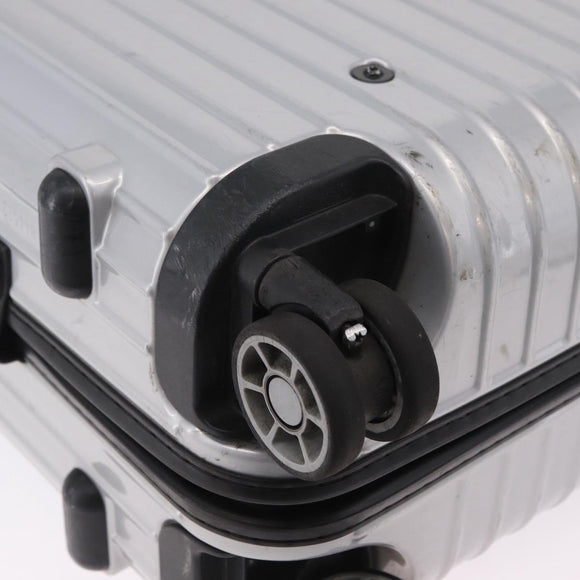 RIMOWA Carry Case Polycarbonate Plastic Silver Auth 203631A