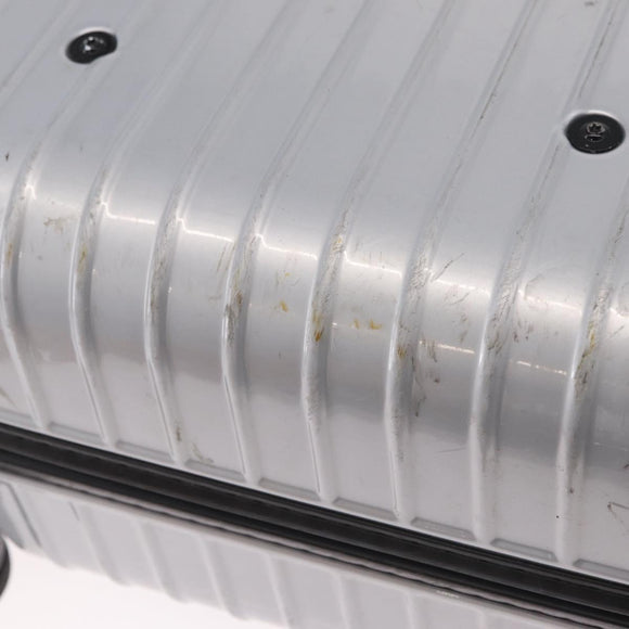 RIMOWA Carry Case Polycarbonate Plastic Silver Auth 203631A