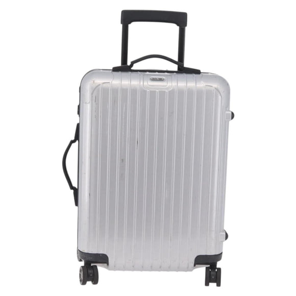RIMOWA Carry Case Polycarbonate Plastic Silver Auth 203631A