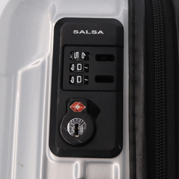 RIMOWA Carry Case Polycarbonate Plastic Silver Auth 203631A