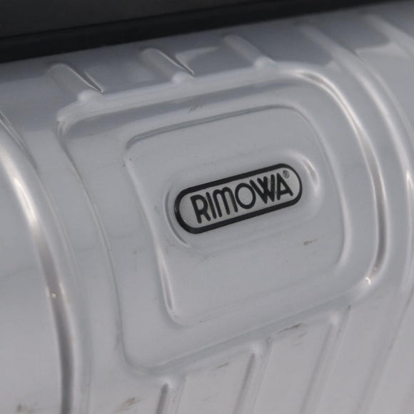RIMOWA Carry Case Polycarbonate Plastic Silver Auth 203631A