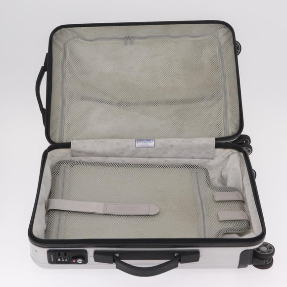 RIMOWA Carry Case Polycarbonate Plastic Silver Auth 203631A