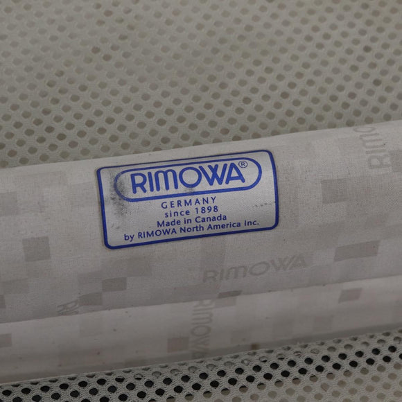 RIMOWA Carry Case Polycarbonate Plastic Silver Auth 203631A