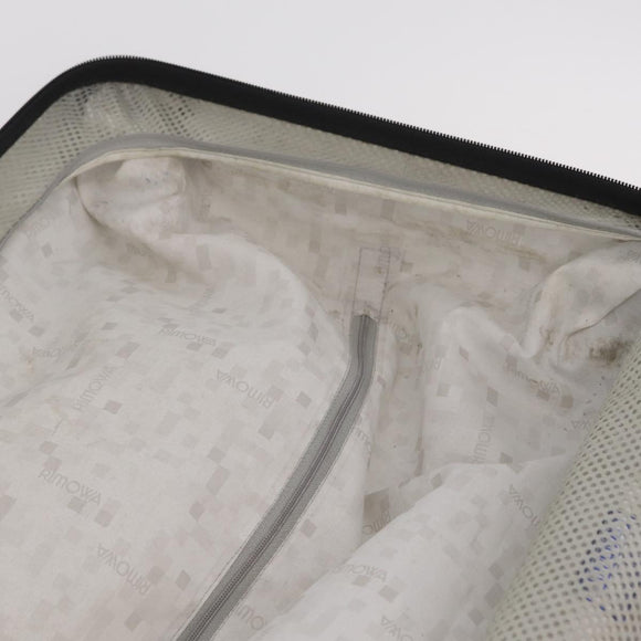 RIMOWA Carry Case Polycarbonate Plastic Silver Auth 203631A