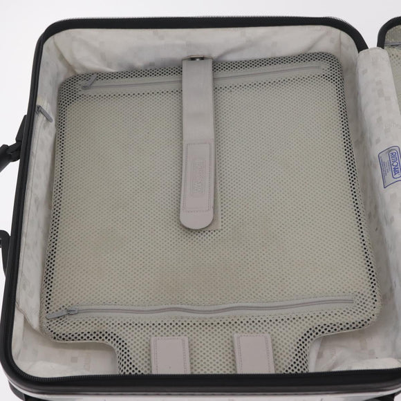RIMOWA Carry Case Polycarbonate Plastic Silver Auth 203631A