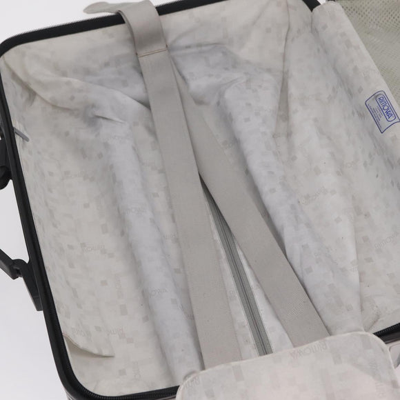RIMOWA Carry Case Polycarbonate Plastic Silver Auth 203631A