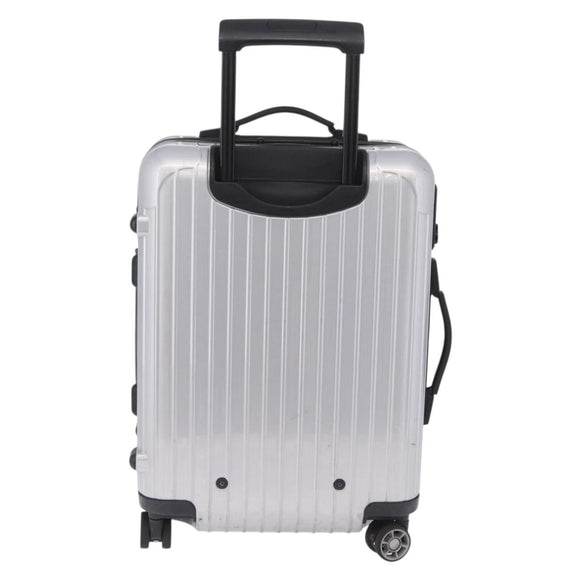 RIMOWA Carry Case Polycarbonate Plastic Silver Auth 203631A