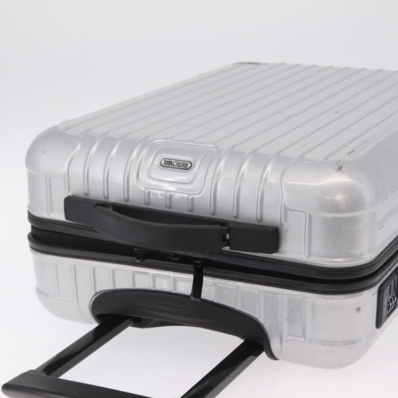 RIMOWA Carry Case Polycarbonate Plastic Silver Auth 203631A