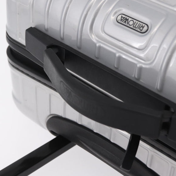RIMOWA Carry Case Polycarbonate Plastic Silver Auth 203631A