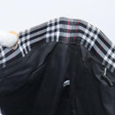 BURBERRY Nova Check Tote Bag Canvas Black Silver Auth 203633-21