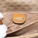 GUCCI Micro GG Supreme Shoulder Bag PVC Beige Gold 001 14 0712 Auth 203636-21