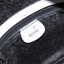 GUCCI Bamboo Shoulder Bag Patent Leather White Silver Auth 203638-19