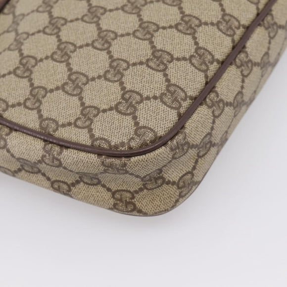 GUCCI GG Supreme Shoulder Bag PVC Beige Gold 007 115 6423 Auth 203641