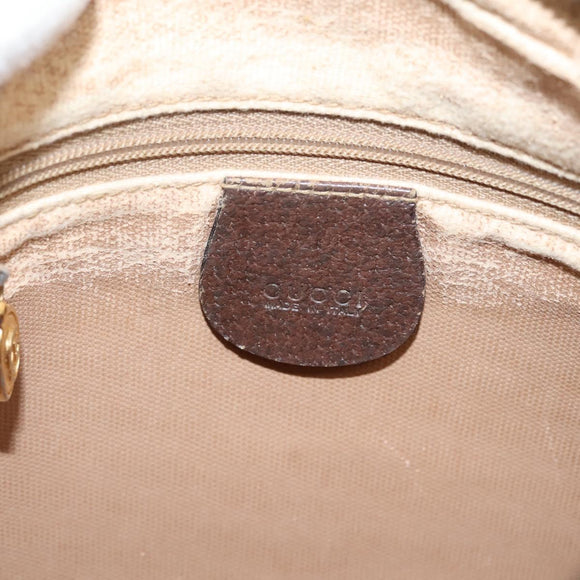 GUCCI GG Supreme Shoulder Bag PVC Beige Gold 007 115 6423 Auth 203641