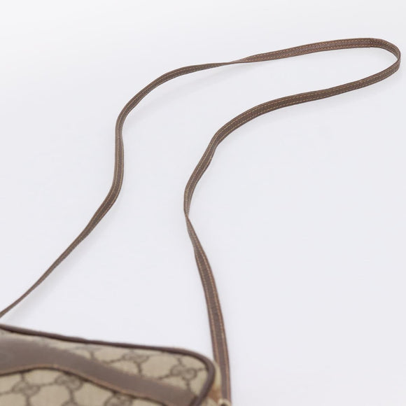 GUCCI GG Supreme Shoulder Bag PVC Beige Gold 007 115 6423 Auth 203641