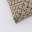 GUCCI GG Supreme Tote Bag PVC Beige Gold Auth 203643-16
