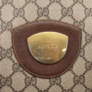 GUCCI GG Supreme Tote Bag PVC Beige Gold Auth 203643-20