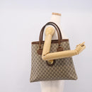 GUCCI GG Supreme Tote Bag PVC Beige Gold Auth 203643-25