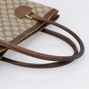GUCCI GG Supreme Tote Bag PVC Beige Gold Auth 203643-7