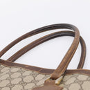 GUCCI GG Supreme Tote Bag PVC Beige Gold Auth 203643-14